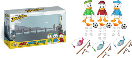 Figurines Beast Kingdom DAH-069 « DuckTales » Huey / Dewey / Louie – Lot 3 personnages, environ 9 cm