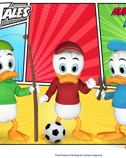Figurines Beast Kingdom DAH-069 « DuckTales » Huey / Dewey / Louie – Lot 3 personnages, environ 9 cm