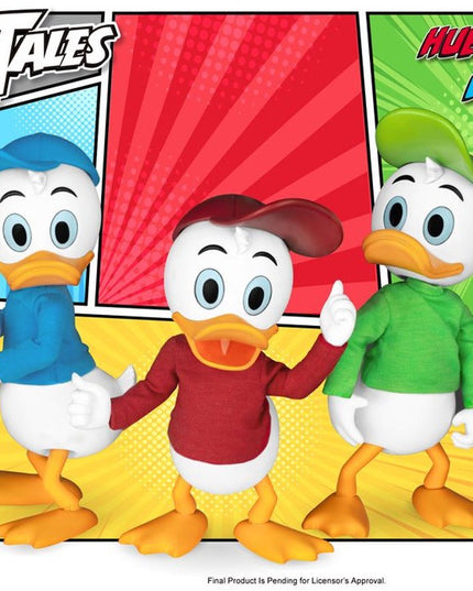 Figurines Beast Kingdom DAH-069 « DuckTales » Huey / Dewey / Louie – Lot 3 personnages, environ 9 cm