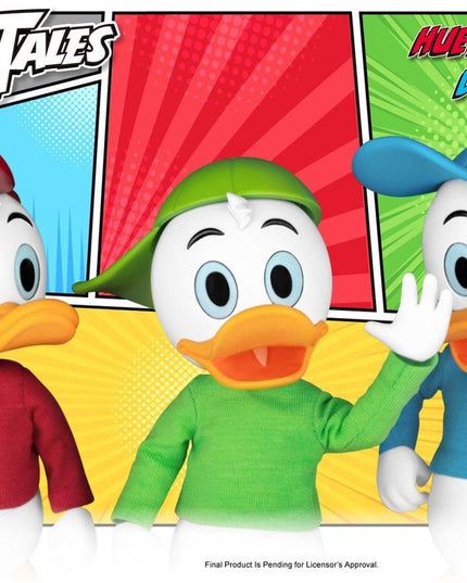Figurines Beast Kingdom DAH-069 « DuckTales » Huey / Dewey / Louie – Lot 3 personnages, environ 9 cm