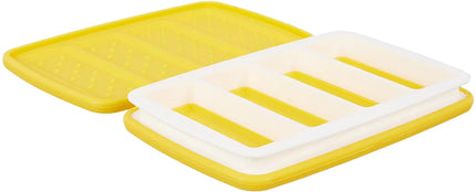 Kit pâtisserie en silicone pour réaliser facilement 4 sandwichs glacés maison : moules en silicone, spatule incluse, instructions simples. Création gourmande et ludique.