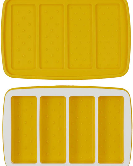 Kit pâtisserie en silicone pour réaliser facilement 4 sandwichs glacés maison : moules en silicone, spatule incluse, instructions simples. Création gourmande et ludique.