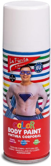 La Fiesta Body Paint – Peinture Corporelle en Spray – Séchage Rapide – Made in EU