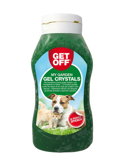 GET OFF Gel Crystals – Répulsif extérieur pour chats & chiens, Empêche marquage & contournement (460 g)
