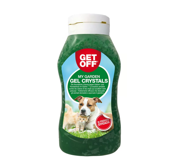 GET OFF Gel Crystals – Répulsif extérieur pour chats & chiens, Empêche marquage & contournement (460 g)