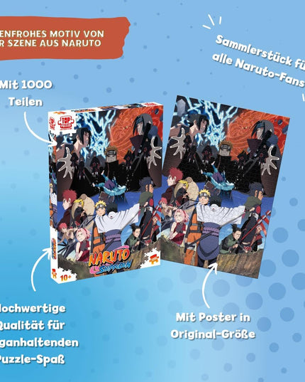Puzzle 1000 pièces « Naruto Shippuden – Rencontre du Destin » | Winning Moves