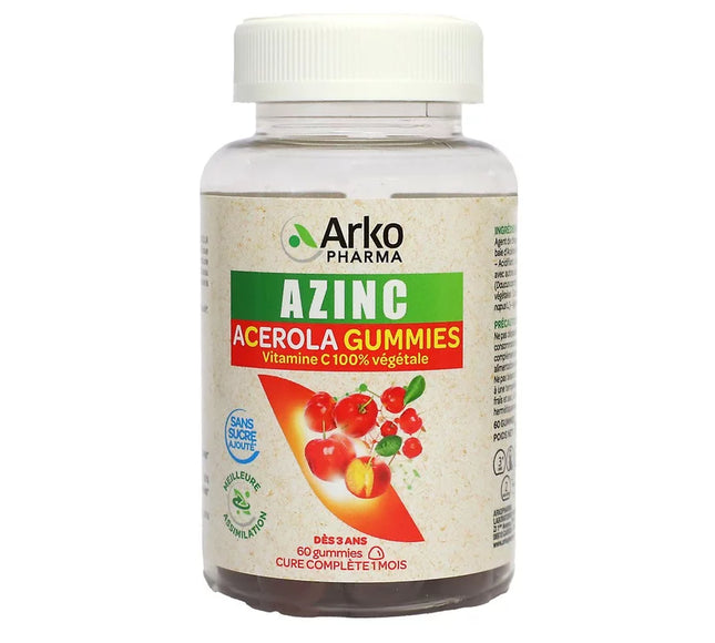 AZINC ACÉROLA VITAMINE C 60 GUMMIES