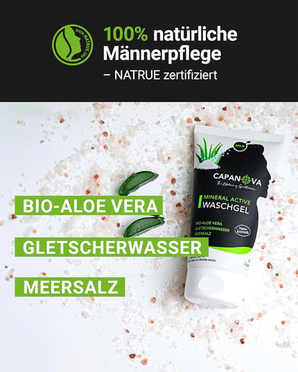 Capanova – Gel nettoyant visage minéral