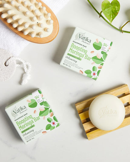 Shampoing Solide Boosting Moringa – Vatika Naturals