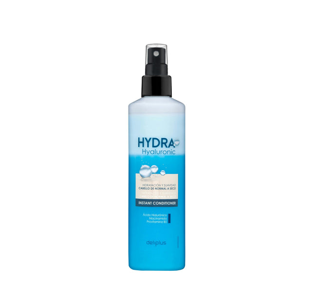 Deliplus Hydra Hyaluronic – Après-shampooing instantané cheveux normaux à secs – Spray/250 ml