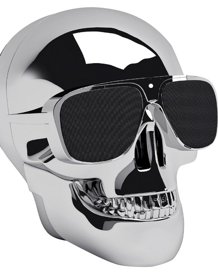 Jarre AeroSkull Nano – Enceinte Bluetooth 6 W RMS / Design Crâne Noir Mat – Portable, iPhone & Android, Jusqu’à 8h d’autonomie