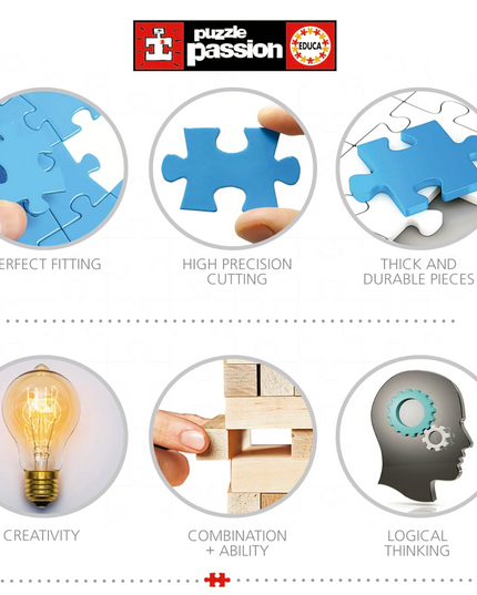 Educa - Intérieur de la Sagrada Familia | Puzzle de 1000 pièces. Mesure Une Fois monté: 48 x 68 cm | +14 Ans (19614)