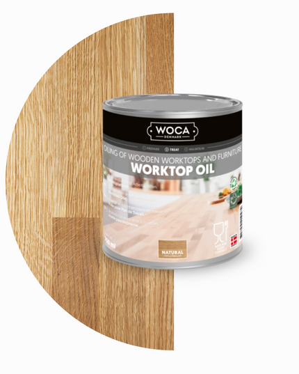 Huile pour plan de travail en bois – Woca Worktop Oil naturelle et résistante