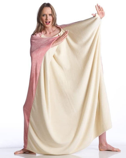 COUVERTURE ENDOSSABLE EN MOLLETON POLAIRE, MOMONGA ROSE