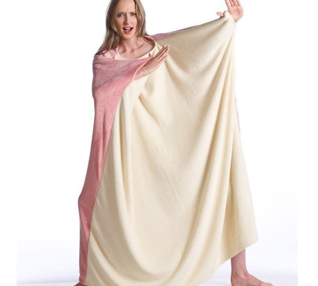 COUVERTURE ENDOSSABLE EN MOLLETON POLAIRE, MOMONGA ROSE