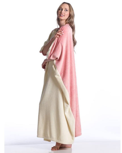 COUVERTURE ENDOSSABLE EN MOLLETON POLAIRE, MOMONGA ROSE