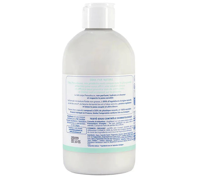 Lait corps hydratant Certifié BIO Non parfumé - 400ml
