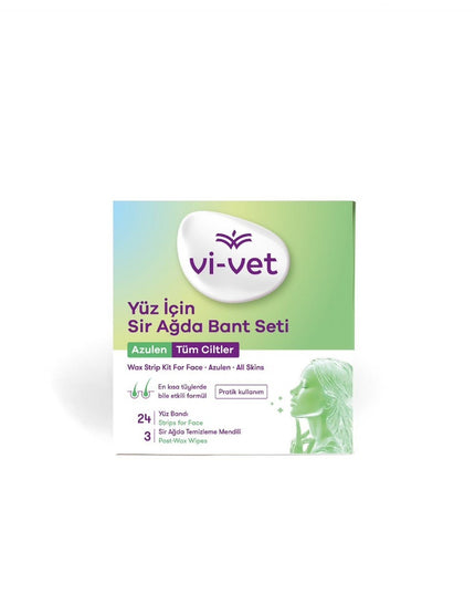 Bande de cire froide visage Vi-Vet à l’azulène – Épilation douce et efficace